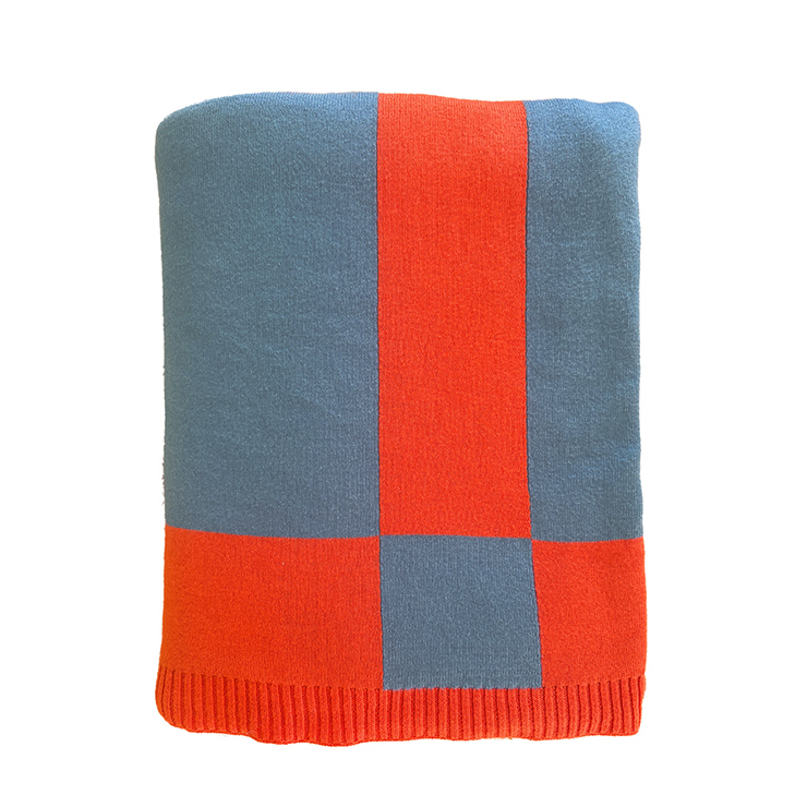 Koi Geometric Knit Throw Blanket