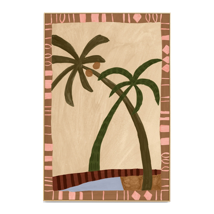 Modern Oasis Nutmeg 1 Canvas Art Print