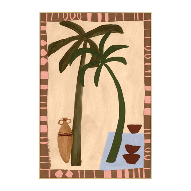 Modern Oasis Nutmeg 2 Canvas Art Print