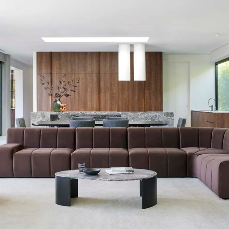 Oberon Curve Marble Coffee Table - Image 9