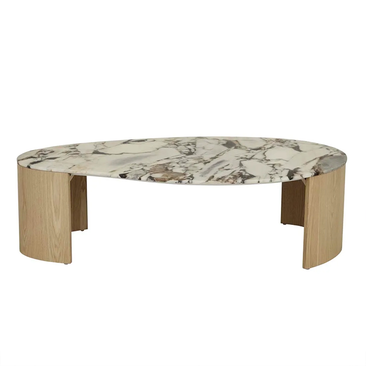 Oberon Curve Marble Coffee Table