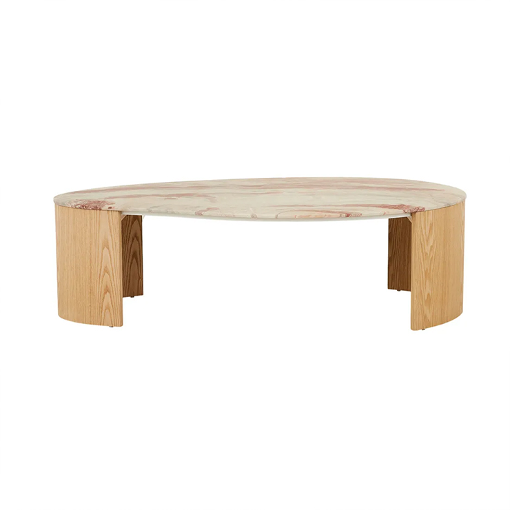 Oberon Curve Marble Coffee Table - Image 3