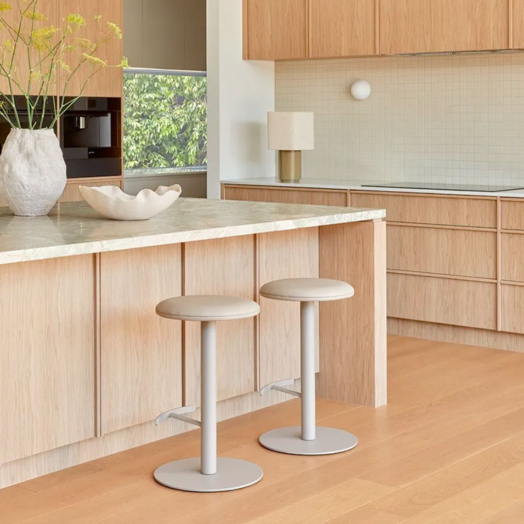 Plum Swivel Barstool - Image 4