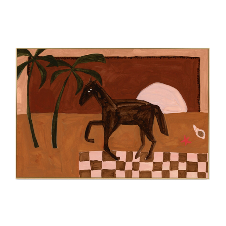 Sunset Gallop Nutmeg Canvas Art Print