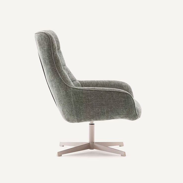 Teryl Swivel Armchair & Footrest - Image 7