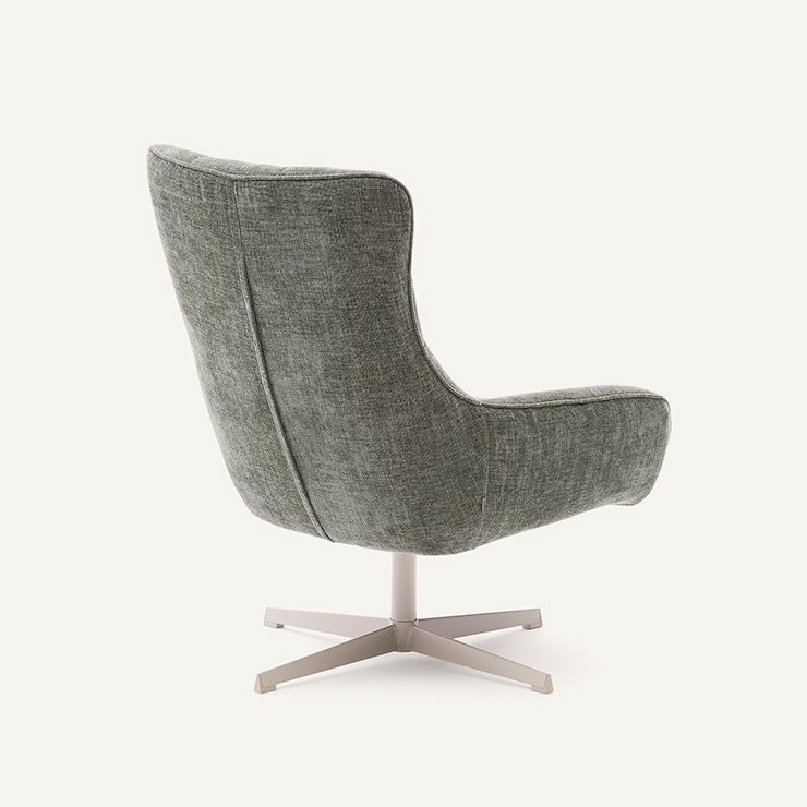 Teryl Swivel Armchair & Footrest - Image 6