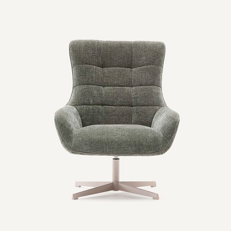 Teryl Swivel Armchair & Footrest - Image 5