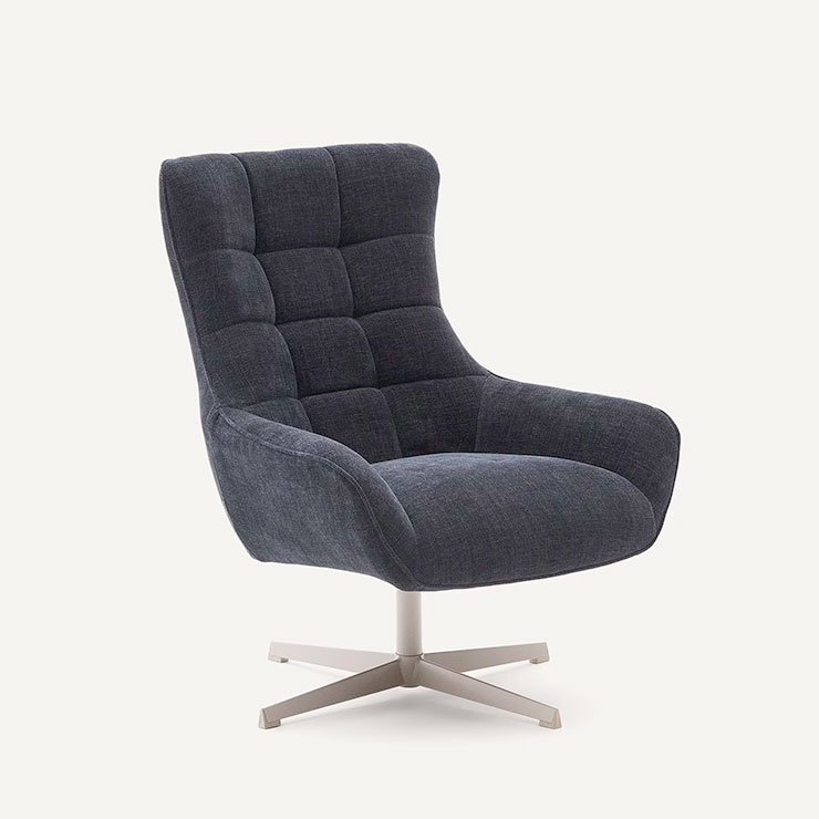 Teryl Swivel Armchair & Footrest - Image 4
