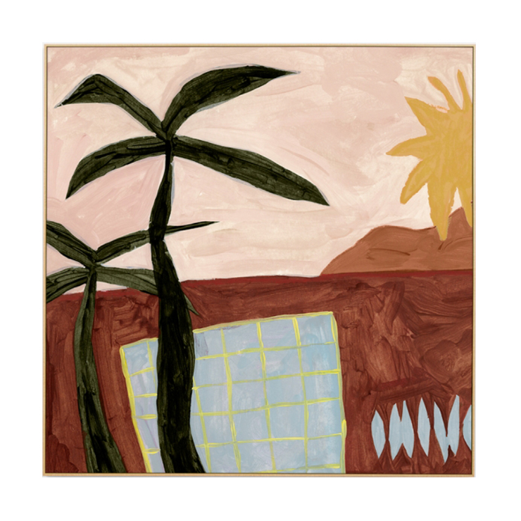Tropical Haven Clay Canvas Art Print