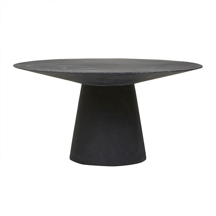 Livorno Round Dining Table Black