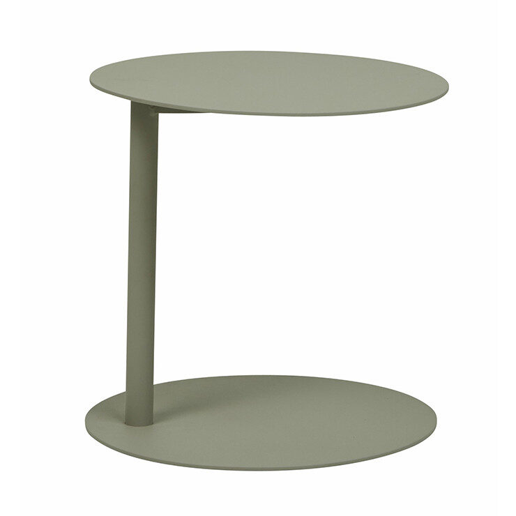 perto Ali Round Side Tables Grey
