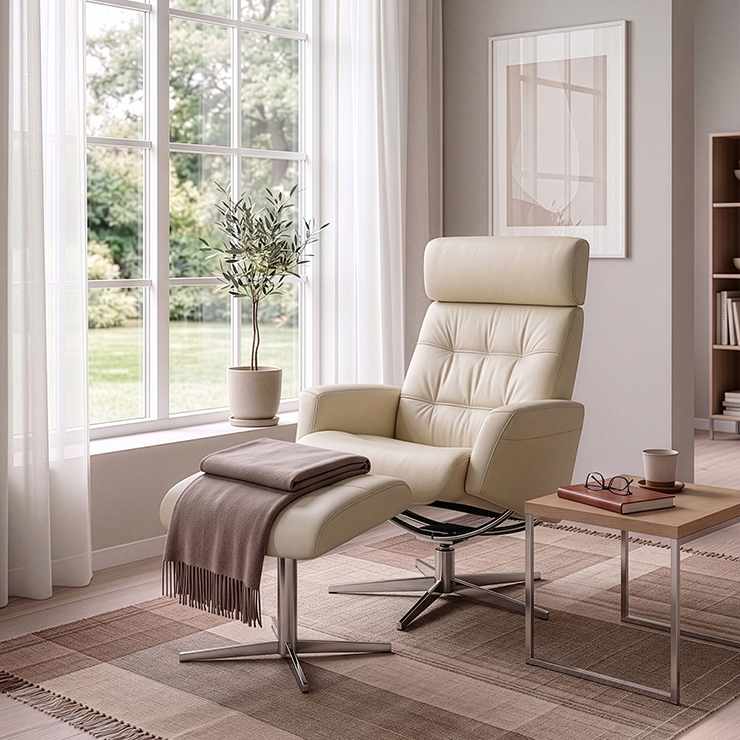 Ruby Recliner Swivel Armchair - Image 5