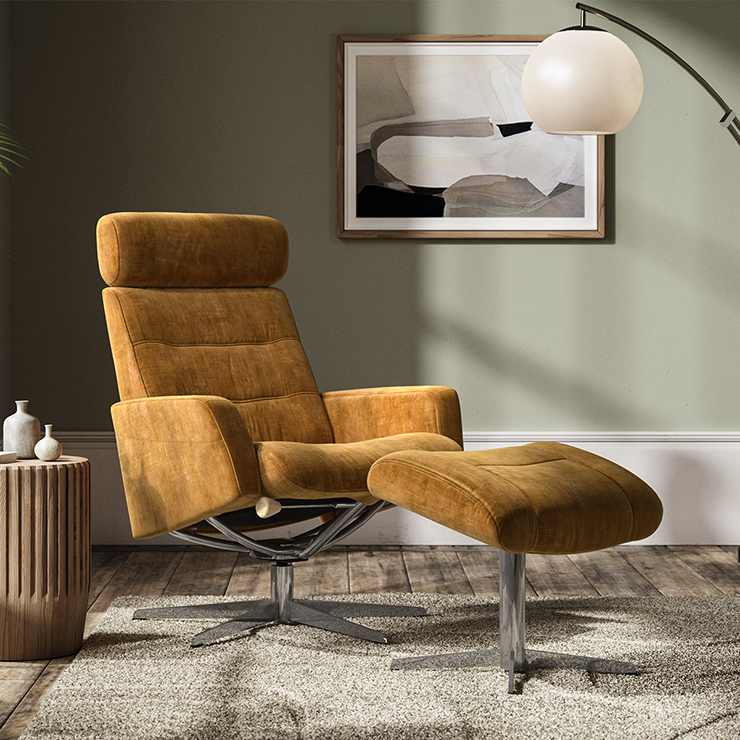 Ruby Recliner Swivel Armchair - Image 6