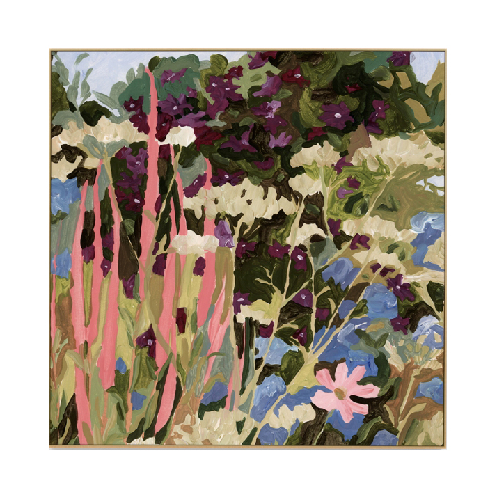 Wildflower Garden Spring Canvas Art Print