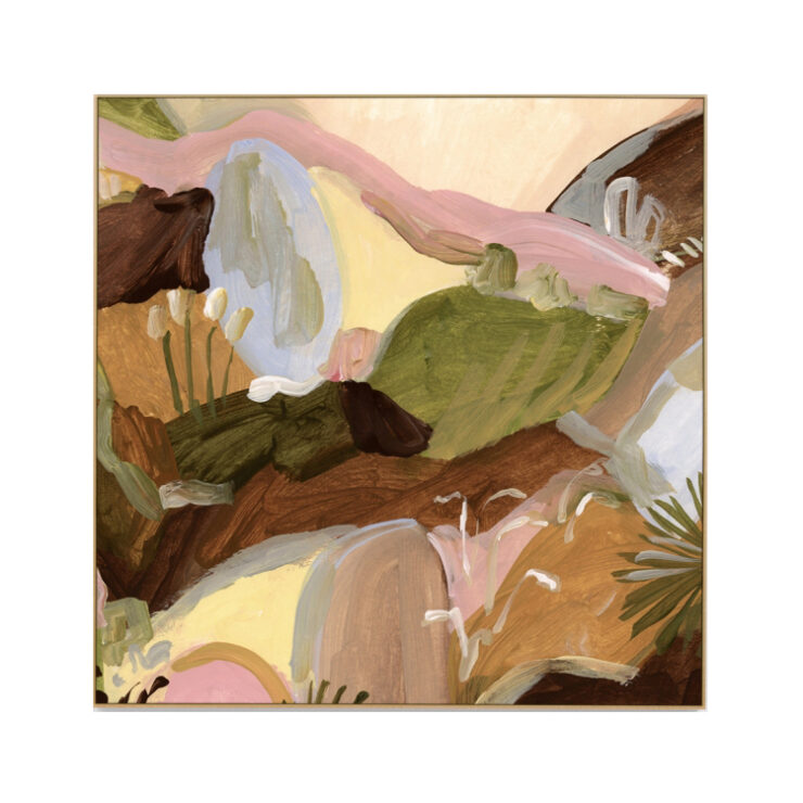Wildflower Whimsy Summer Canvas Art Print